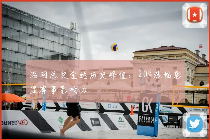 温网总奖金达历史峰值，20%涨幅彰显赛事影响力